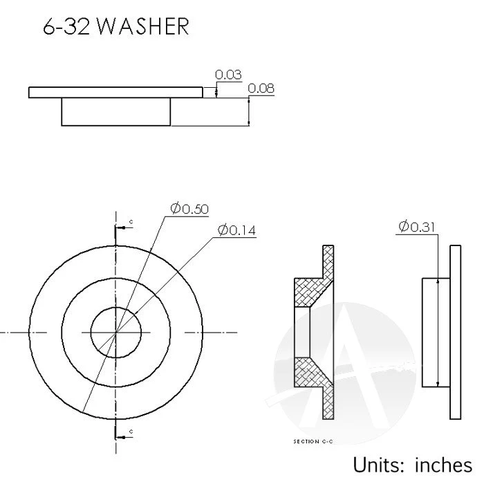 6-32 Vindicoat Aluminum Fastener Inserts 7 6-32 Vindicoat Aluminum Fastener Inserts - Image 7