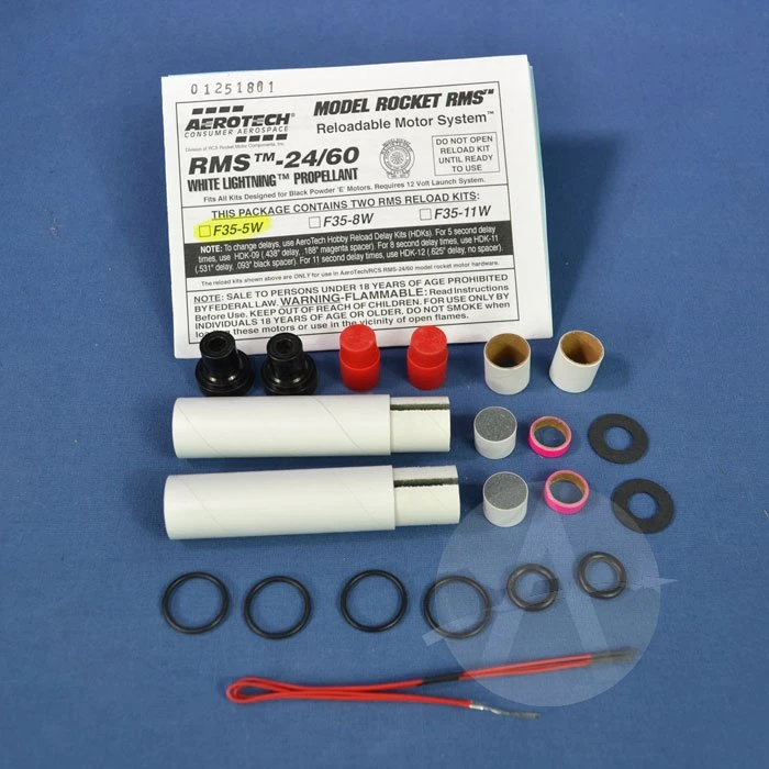 Aerotech 24mm Propellant Kit - F35W-5 1 Aerotech 24mm Propellant Kit - F35W-5