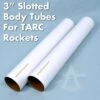 74mm X 18" Slotted Body Tube (3" Thin Wall)