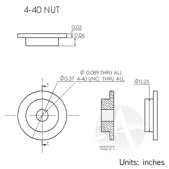 4-40 Vindicoat Aluminum Fastener Inserts 7 4-40 Vindicoat Aluminum Fastener Inserts - Image 7