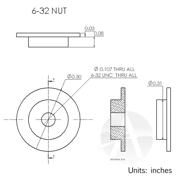 6-32 Vindicoat Aluminum Fastener Inserts 8 6-32 Vindicoat Aluminum Fastener Inserts - Image 8