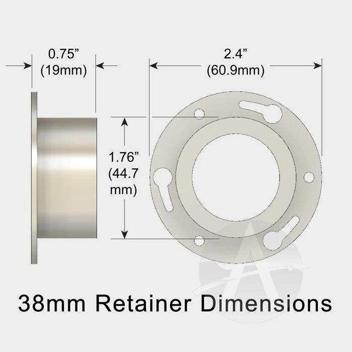 38mm Flat Bottom Rocket Retainer 4 38mm Flat Bottom Rocket Retainer - Image 4