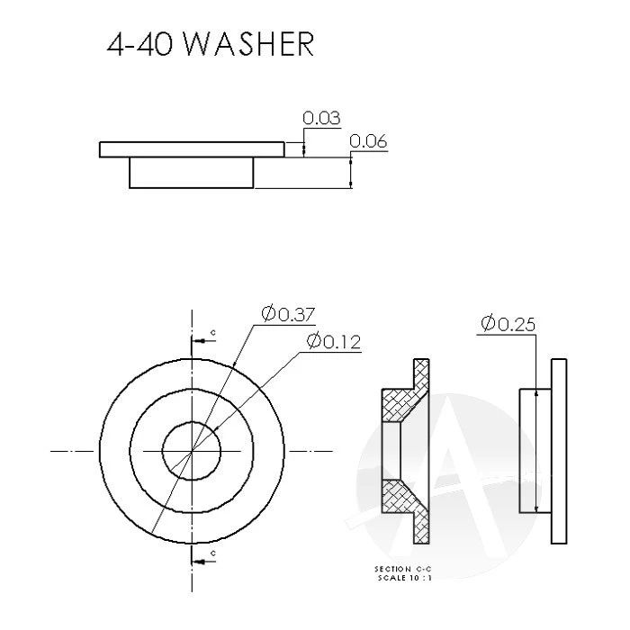 4-40 Vindicoat Aluminum Fastener Inserts 4 4-40 Vindicoat Aluminum Fastener Inserts - Image 4